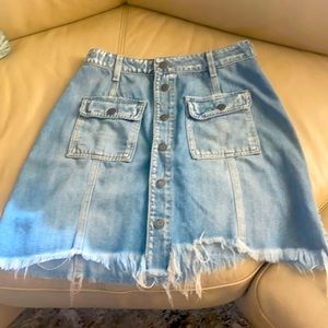 Hidden jeans light blue denim skirt